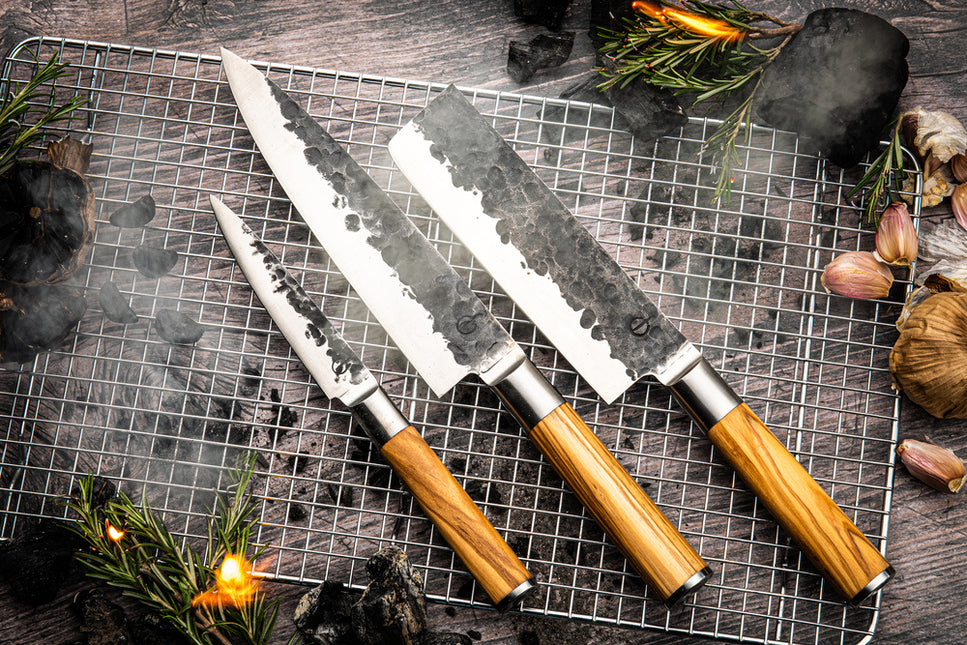 Forged Second Chance: Olive Forged 3-Delig Messenset