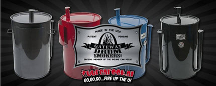 Gateway Drum Smokers Gateway Drum Smokers - 55 Gallon Logo Plate Blauw