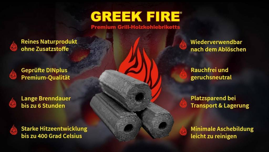 Greek Fire Greek Fire Briketten Tubes 3,5 kg