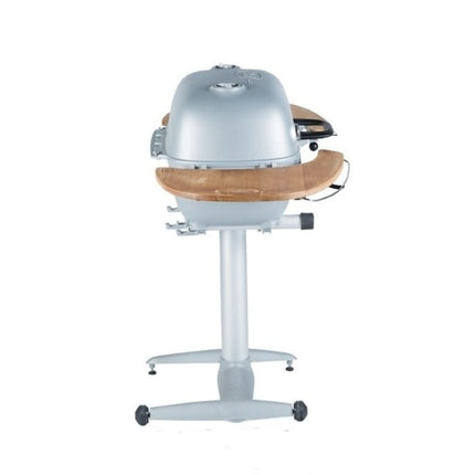 PK Grill PK360 Grill & Smoker Silver Met Teakhouten Zijtafels