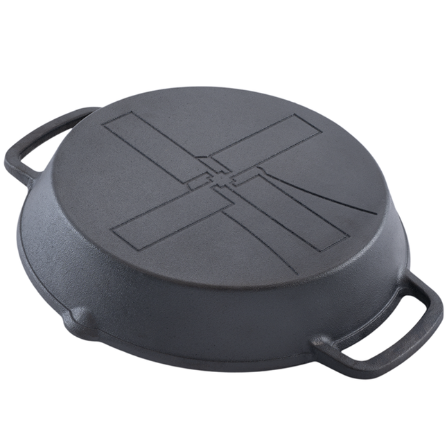 The Windmill Cast Iron The Windmill Skillet XL met 2 Handvaten