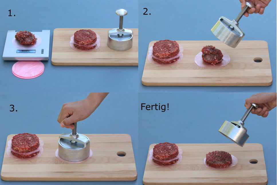 Vuur & Rook Aluminium Blueline Hamburgerpers Ø 125mm