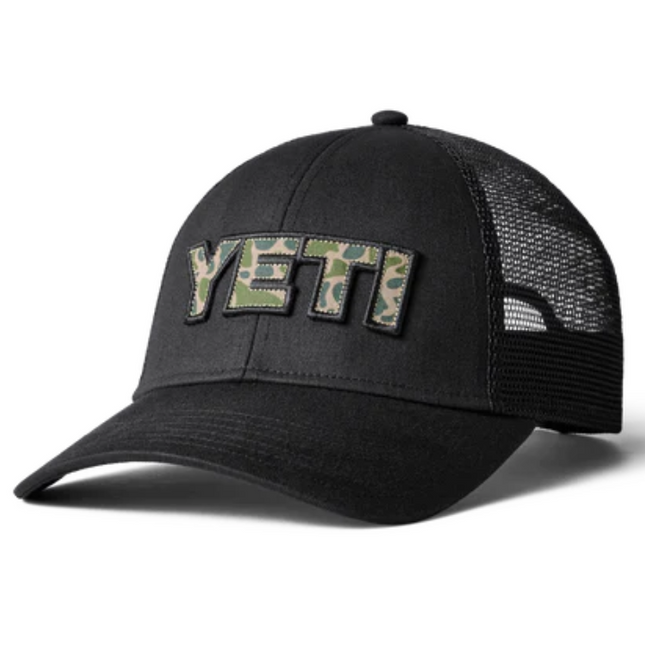 YETI YETI Truckerspet Met Camouflage Badge Black
